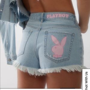 Playboy Bunny Denim Festival Hot Pants Shorts
